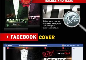 Free Like Us On Facebook Flyer Template Secret Agents Party Psd Flyer Template 5617 Styleflyers