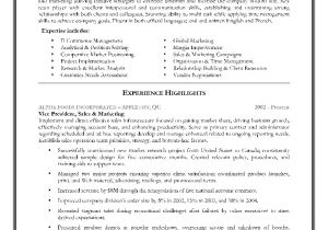 Free Marketing Resume Templates Sales and Marketing Resume Sample Page 1 Resume Writing