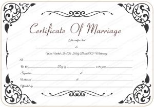 Free Marriage Certificate Template 9 Best Images Of Marriage Certificate Template Free