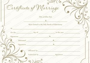 Free Marriage Certificate Template Creamy Gray Marriage Certificate Template Get