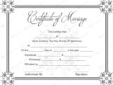 Free Marriage Certificate Template Document Templates February 2016