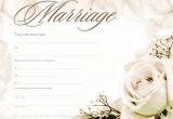 Free Marriage Certificate Template Marriage Certificate Template formats Examples In Word