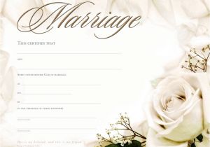 Free Marriage Certificate Template Marriage Certificate Template formats Examples In Word