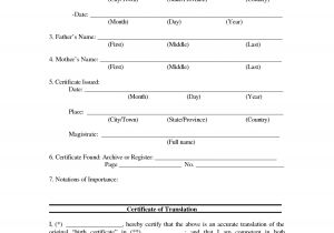 Free Marriage Certificate Translation Template 10 Best Images Of Mexican Marriage Certificate Translation