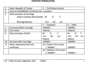 Free Marriage Certificate Translation Template 18 Sample Marriage Certificate Templates to Download