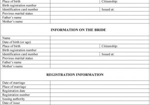 Free Marriage Certificate Translation Template Marriage Certificate Translation Template Invitation