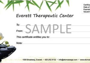 Free Massage therapy Gift Certificate Template 6 Best Images Of Massage Gift Certificate Template