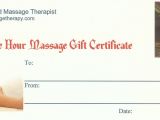 Free Massage therapy Gift Certificate Template Buynow Paypal Credit Card