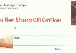 Free Massage therapy Gift Certificate Template Buynow Paypal Credit Card