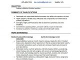 Free Medical assistant Resume Templates Medical assistant Resume Template 8 Free Word Excel