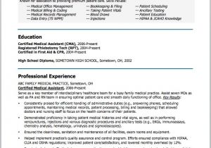 Free Medical assistant Resume Templates Sample Resumes for Medical assistant Sample Resumes