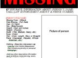 Free Missing Person Flyer Template 21 Free Missing Poster Word Excel formats