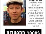 Free Missing Person Flyer Template Missing Poster Template Postermywall