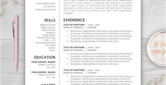 Free Monogram Resume Template Monogram Resume Template Cv Template Resume Template Word