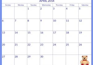 Free Monthly Calendar Templates 2014 Printable Monthly Calendar Templates Free Printable 2014