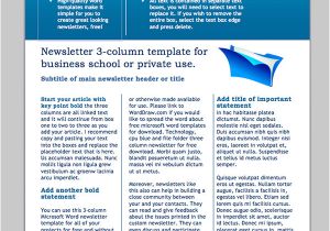 Free Newsletter Templates Downloads for Word Word Newsletter Template 31 Free Printable Microsoft