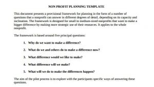 Free Nonprofit Business Plan Template Word Free Nonprofit Business Plan Template 2016 Sanjonmotel