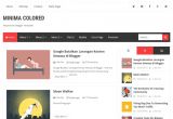Free One Page Blogger Templates New Minima Colored Blogger Template Blogspot Templates 2017