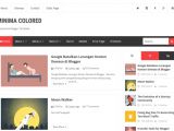 Free One Page Blogger Templates New Minima Colored Blogger Template Blogspot Templates 2017