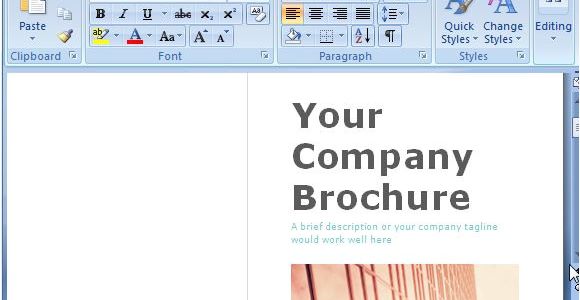 Free Online Brochure Templates Microsoft Word Free Brochure Maker Template for Ms Word