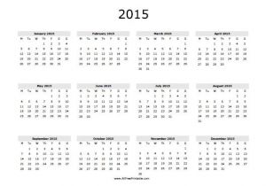 Free Online Calendar Template 2015 2015 Calendar Free Printable Allfreeprintable Com