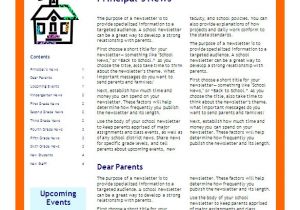 Free Online Newsletter Templates Pdf School Newsletter Templates Madinbelgrade