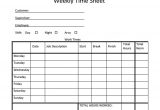 Free Online Timesheet Template 21 Weekly Timesheet Templates Free Sample Example