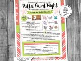 Free Paint Night Flyer Template event Flyer Printable Pta Fundraiser Ptn Pallet