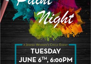 Free Paint Night Flyer Template Paint Night Chabad Jewish Center Of Petaluma