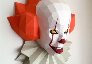 Free Paper Card Model Downloads Diy Pennywise 2017 3d Model Template with Images Paper
