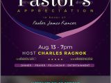 Free Pastor Appreciation Flyer Templates Lavender Pastor 39 S Appreciation Church Flyer by