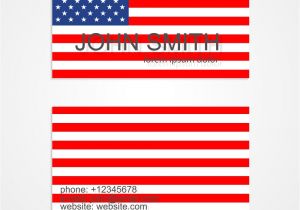 Free Patriotic Business Card Templates American Flag Business Card Template Royalty Free Vector