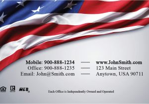 Free Patriotic Business Card Templates Keller Williams Business Card American Flag Design 103261