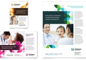 Free Pediatric Brochure Templates Pediatric Doctor Flyer Ad Template Design