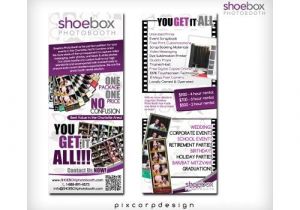 Free Photo Booth Flyer Template Photo Booth Flyer Postcard Flyer Shoebox Photo Booth Inc