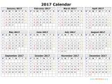 Free Photo Calendar Template 2017 2017 Calendar Template Monthly Calendar 2017