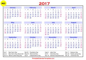 Free Photo Calendar Template 2017 2017 Calendar with Holidays Weekly Calendar Template