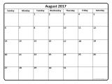 Free Photo Calendar Template 2017 August 2017 Calendar Template Free Calendar Template