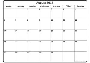 Free Photo Calendar Template 2017 August 2017 Calendar Template Free Calendar Template