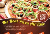Free Pizza Flyer Template Design 40 Pizza Flyers Psd Ai Vector Eps format Download