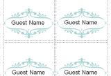 Free Placecard Template 7 Place Card Templates Sample Templates