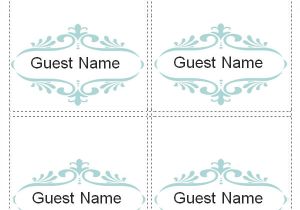 Free Placecard Template 7 Place Card Templates Sample Templates