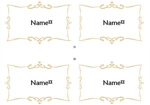 Free Placecard Template 7 Place Card Templates Sample Templates