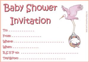 Free Printable Baby Shower Invitation Templates for A Girl Template Baby Free Printable Shower Invitations Pink