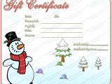 Free Printable Christmas Gift Certificate Template Word Christmas Gift Certificate Template 16 Word Pdf