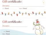 Free Printable Christmas Gift Certificate Template Word Word Certificate Template 49 Free Download Samples