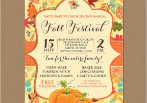 Free Printable Fall Festival Flyer Templates Fall Festival Harvest Invitation Poster Pumpkin Patch