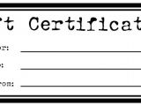 Free Printable Gift Certificate Template Printable Gift Certificates for Homemade Gifts Craft
