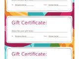 Free Printable Gift Certificate Templates Online 2018 Gift Certificate form Fillable Printable Pdf