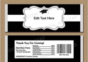 Free Printable Graduation Candy Bar Wrappers Templates Graduation Candy Wrapper Printable Graduation Party Favors